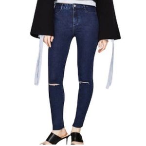 Zara Trafaluc ripped skinny jeans